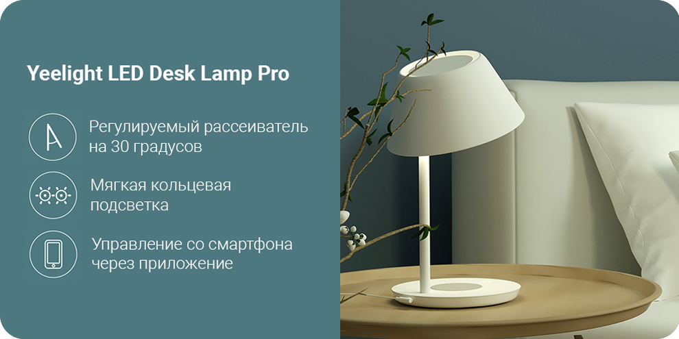 Умная настольная лампа Yeelight LED Desk Lamp Pro